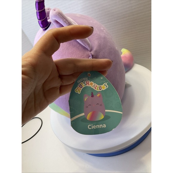 Squishmallows Cienna The Caticorn Unicorn Cat‎ 8" Kellytoy Plush New with Tags - Picture 6 of 8